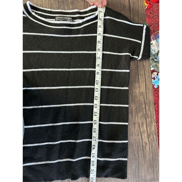 Banana Republic x Filpucci Black striped Wool Cashmere Blend Sweater Size XS - Picture 8 of 9